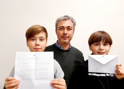 I fratelli Selleri con il padre