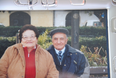 Gian Antonio Vezzoli con la moglie Pasqua