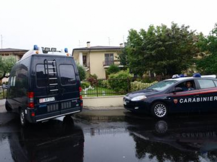 I carabinieri intervenuti a Pontoglio